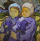 Vincent van Gogh Two Little Girls painting